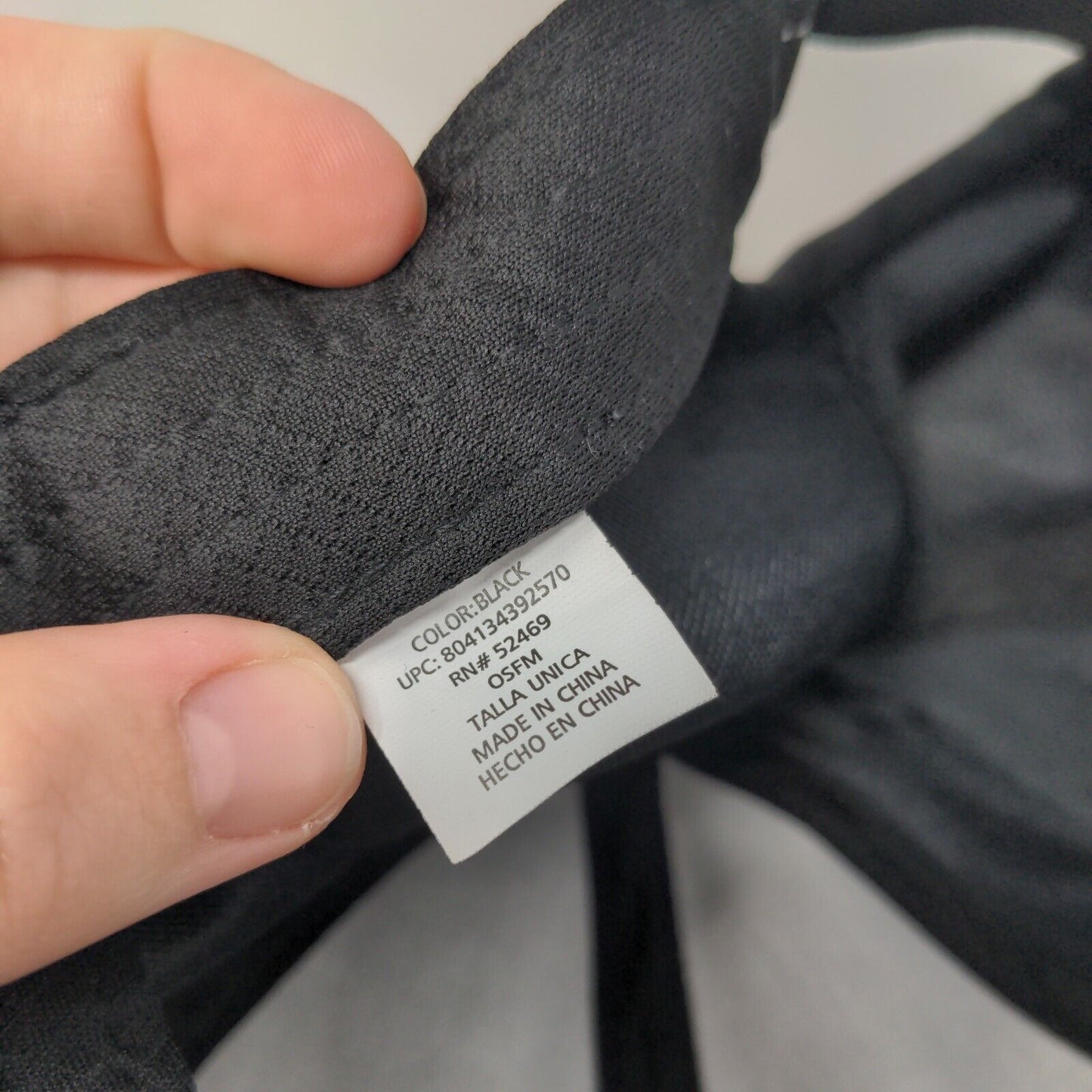 Unbranded Slideback Hat Ponytail Black OSFM Blank Adjustable Solid