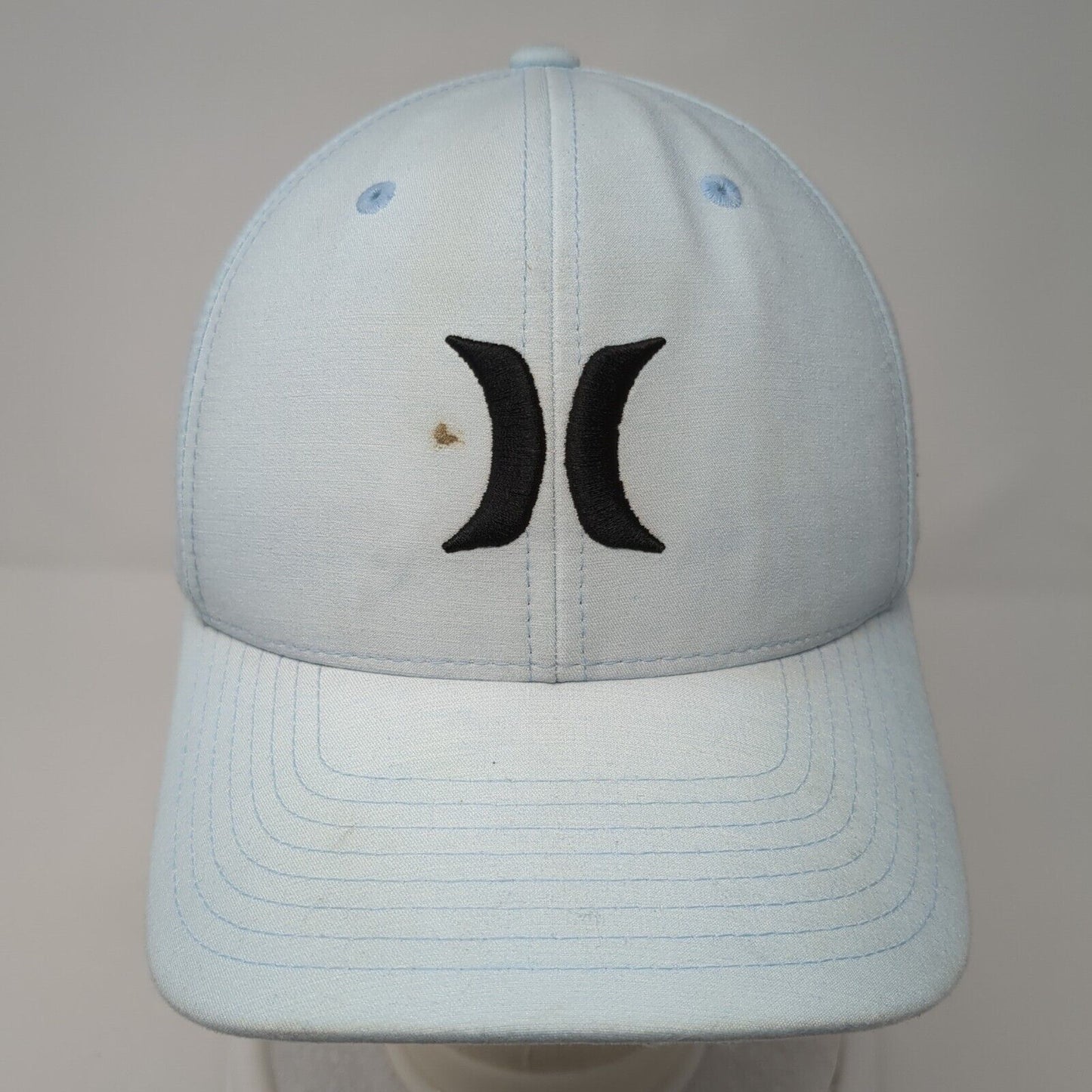 Hurley Logo Fitted Hat Blue S-M Embroidered Flexfit Yupoong 6 Panel