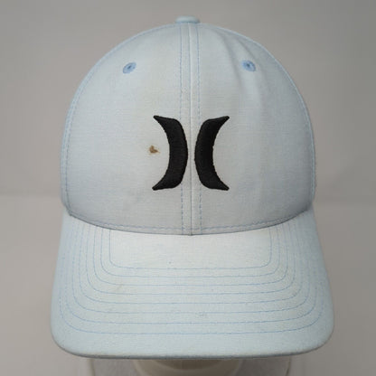 Hurley Logo Fitted Hat Blue S-M Embroidered Flexfit Yupoong 6 Panel