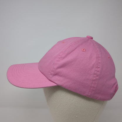 Port Authority Slideback Hat Pink One Size Adjustable Embroidered Logo