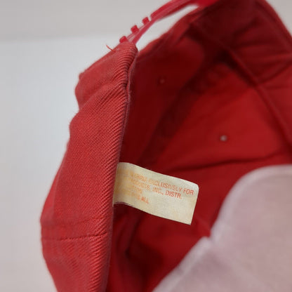 Don't Worry I'll Fix It Snapback Hat Red One Size Adjustable Solid