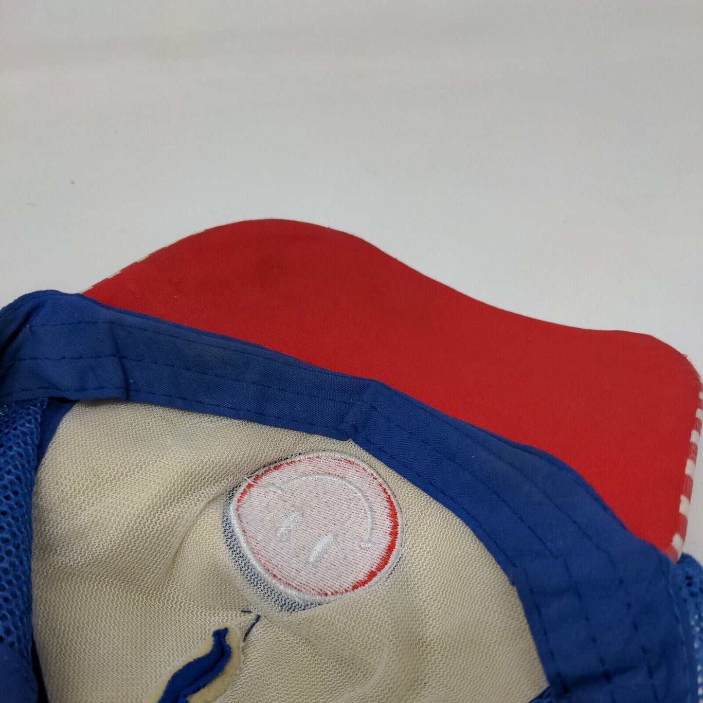 Smiley Face American Flag Snapback Mesh Back Trucker Hat Multi One Size
