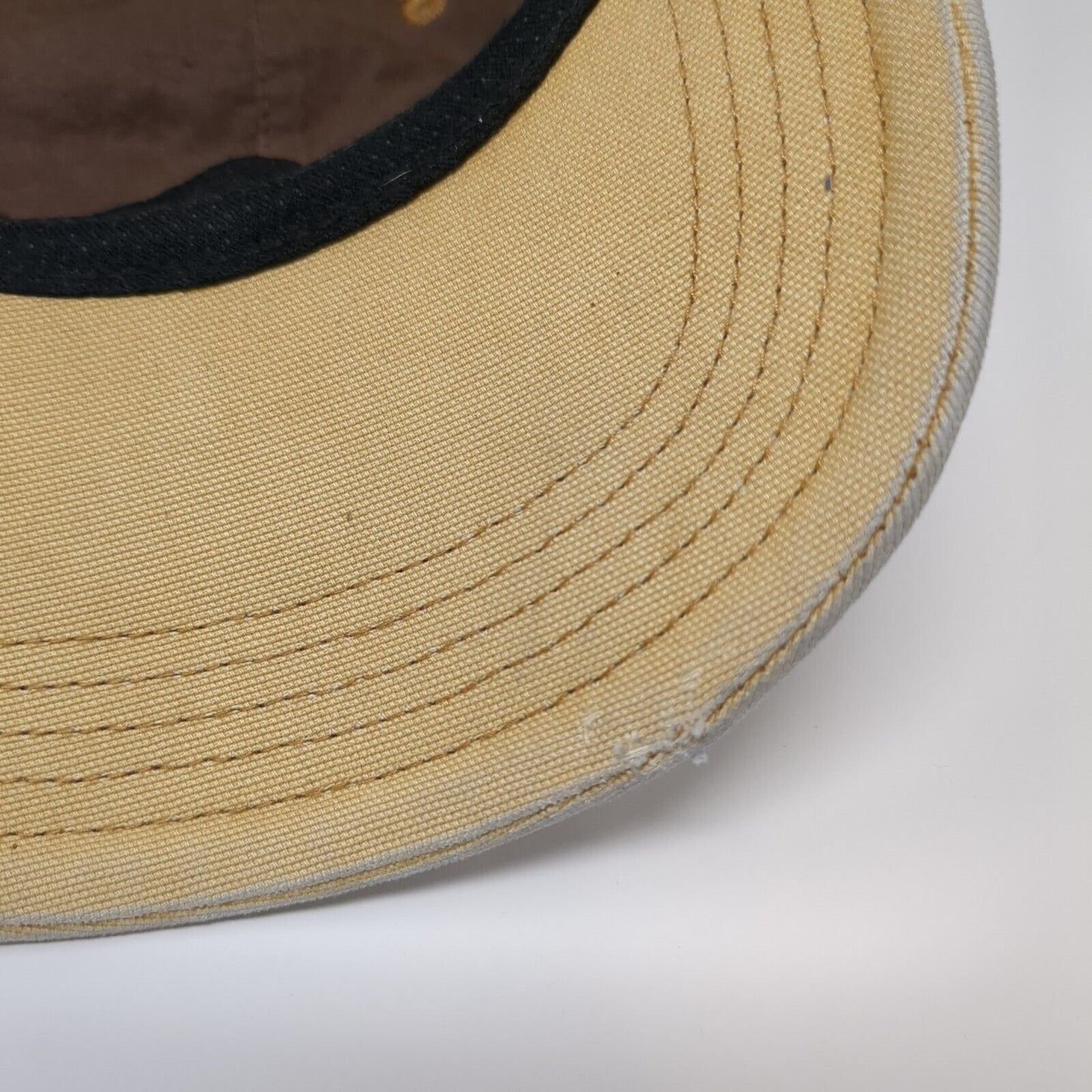 Carhartt Odessa Strapback Hat Tan OSFA Adjustable Leather Patch
