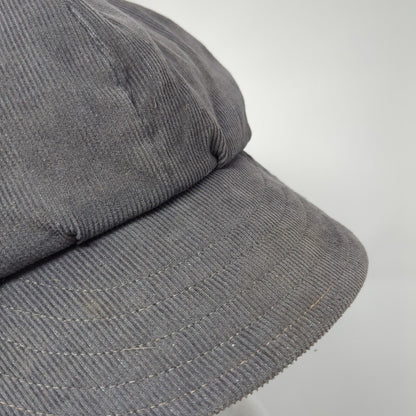 JH Stretch Fitted Newsboy Cap Hat Gray Medium Corduroy Blank Outdoor