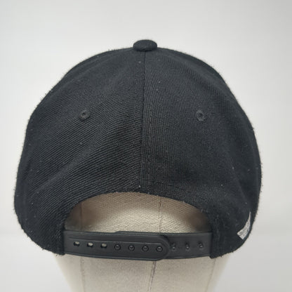Fly Snapback Hat Black One Size Adjustable Embroidered 6 Panel Outdoor