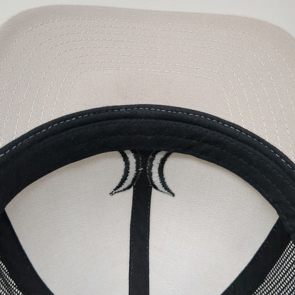 Hurley Trucker Hat Beige One Size Mesh Snapback Black Embroidered Logo Hat