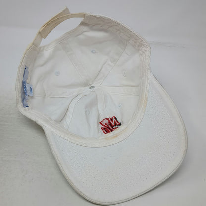 Port & Company Baseball Cap White One Size NJD New Jersey Logo Strapback Hat