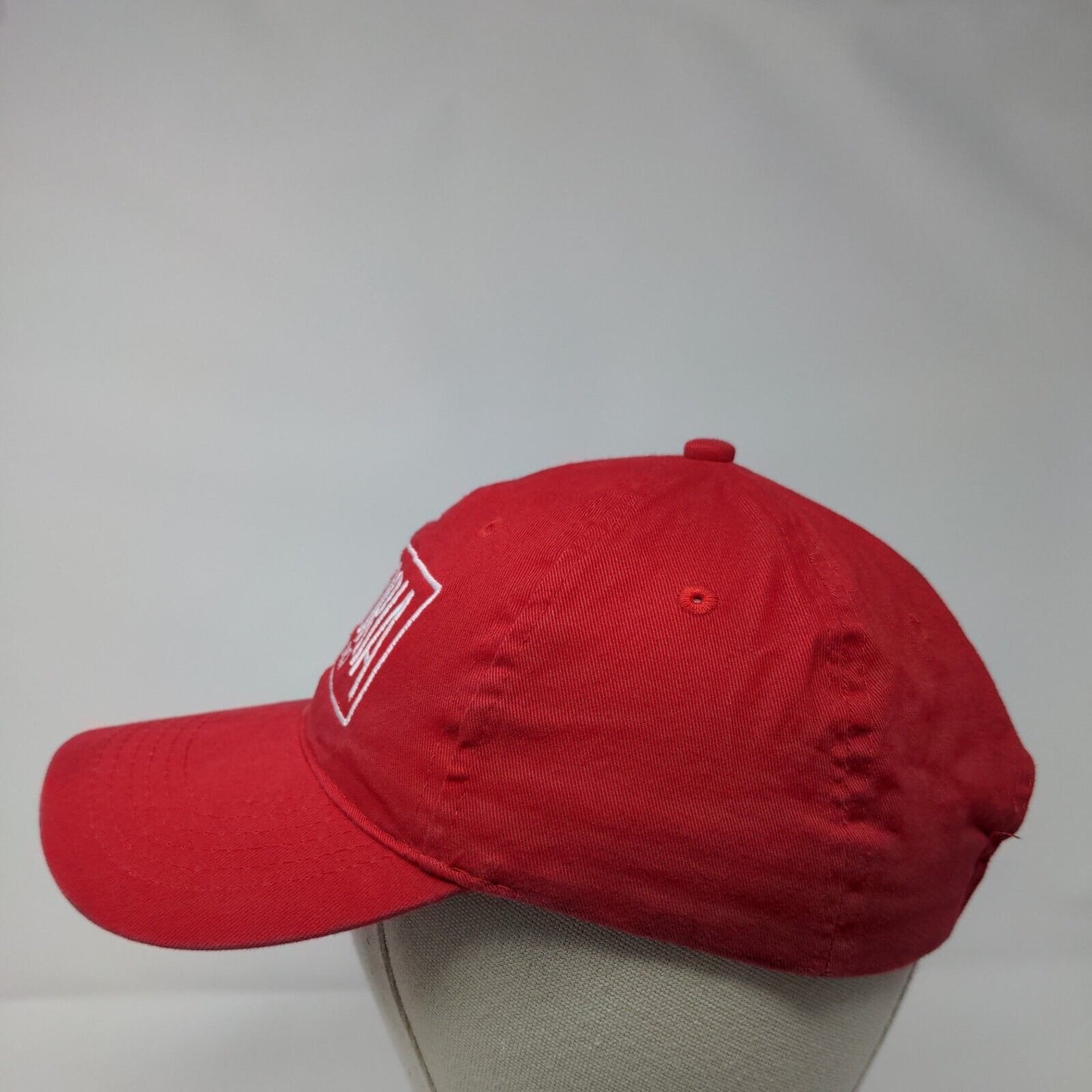Victoria Sport Strapback Hat Red OSFA Adjustable Embroidered Apollo