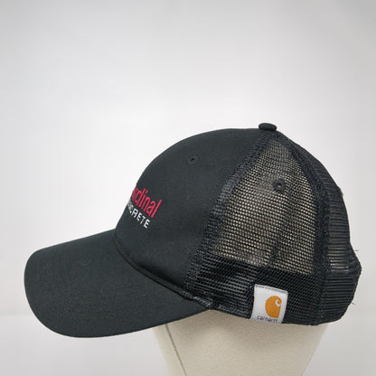 Cardinal Concrete Snapback Trucker Hat Black OS Adjustable Mesh Back Carhartt