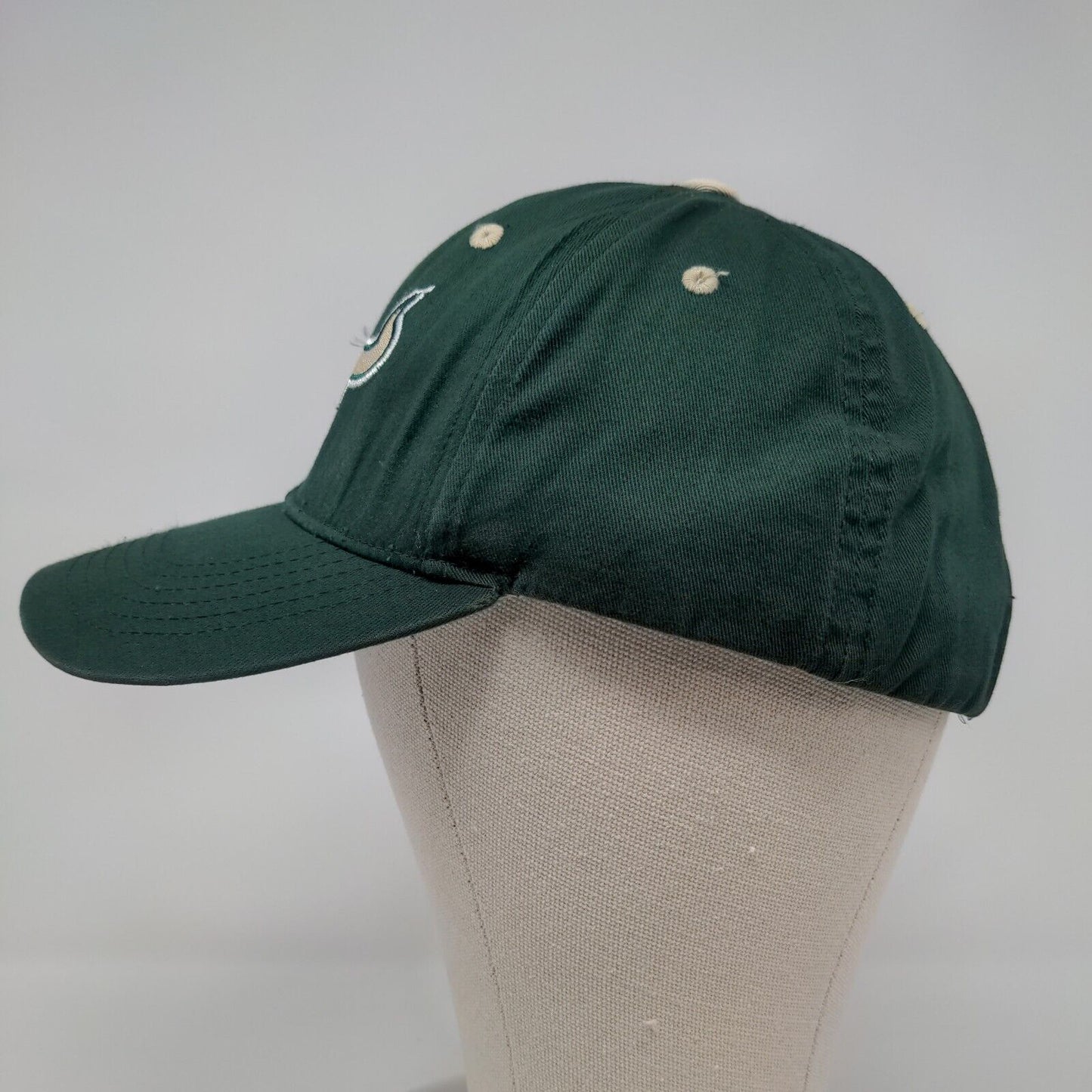 USF South Florida Bulls Strapback Hat Green Embroidered Logo OSFA NCAA
