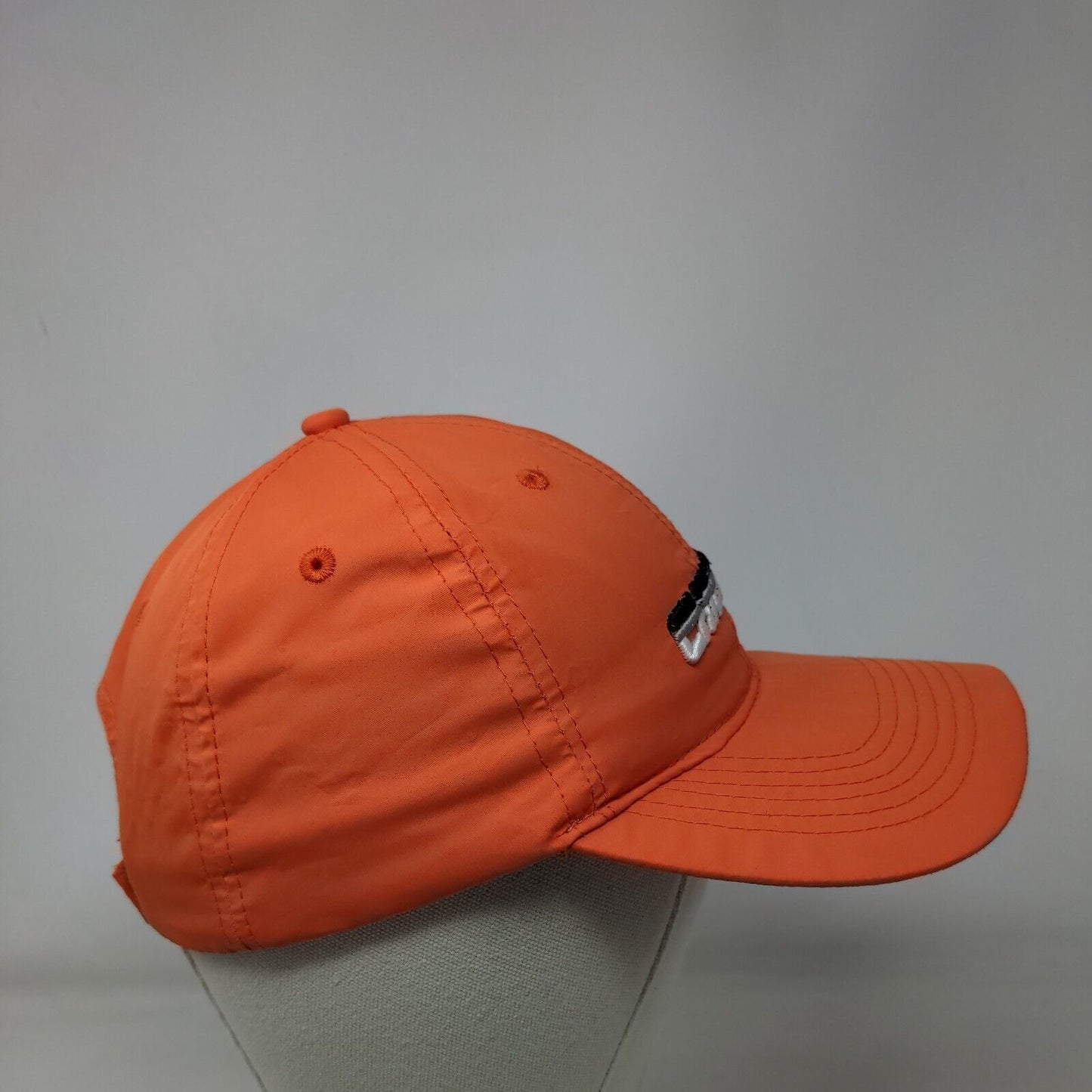 Champion Strapback Hat Orange One Size Embroidered 6 Panel DJ Caps