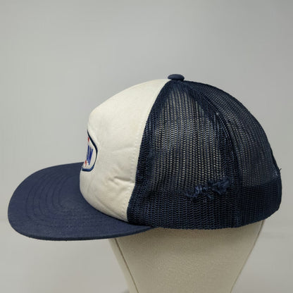Brixton Trucker Hat Blue One Size Custom Quality Patch Snapback Mesh Back Cap