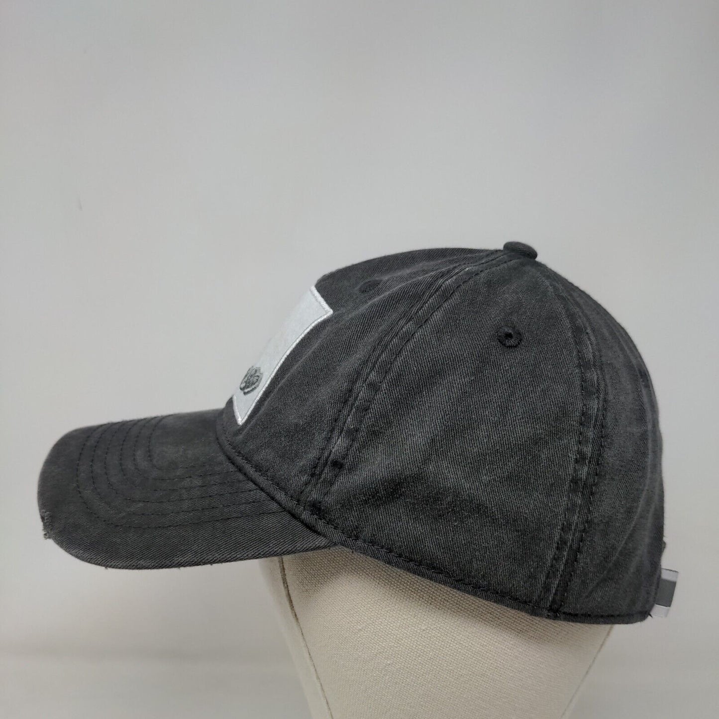 Home Free Rome Slideback Hat Gray OSFM Embroidered Adjustable Vented Holes