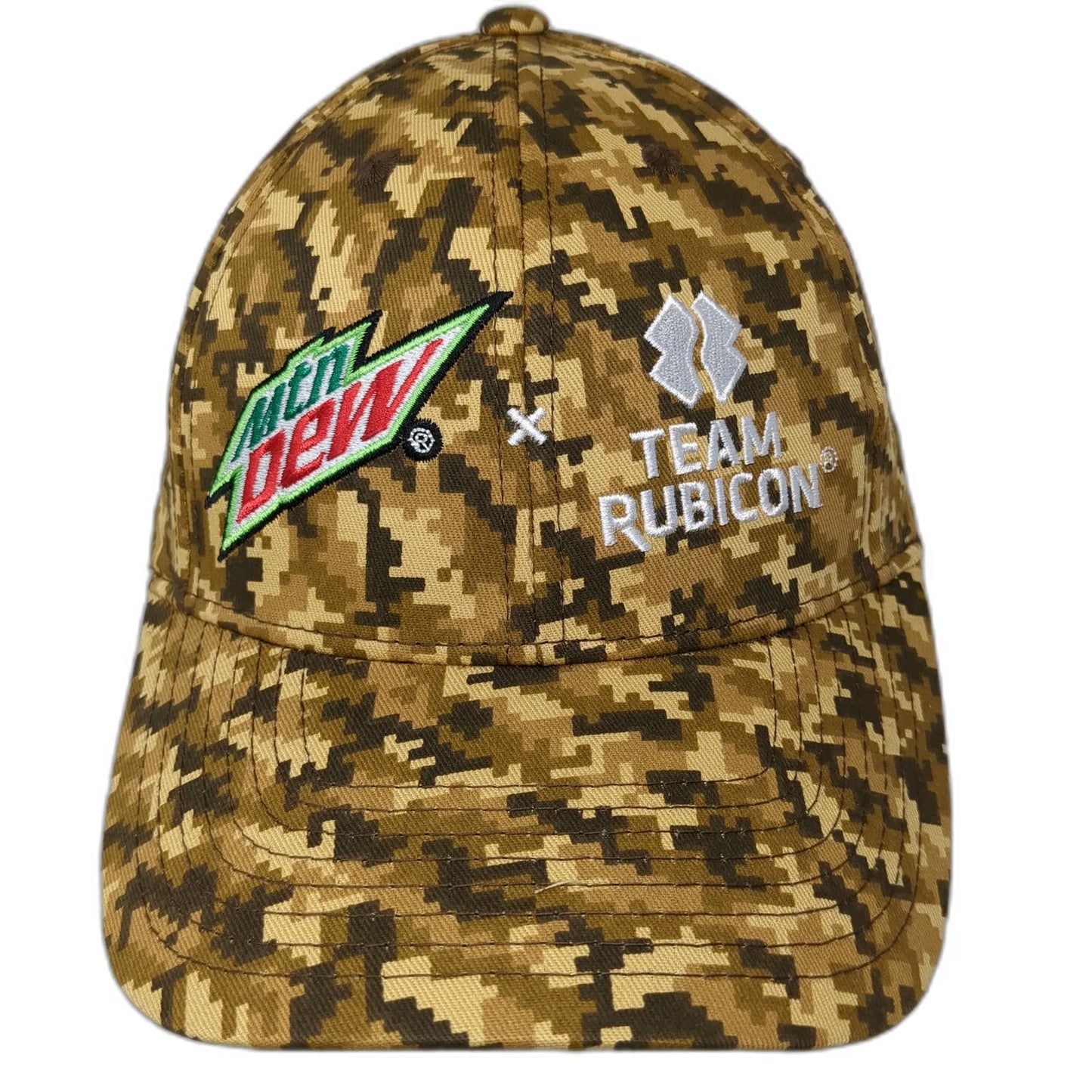 Acme Hat Co Mtn Dew Team Rubicon Camo Baseball Cap One Size Slideback Cotton Hat