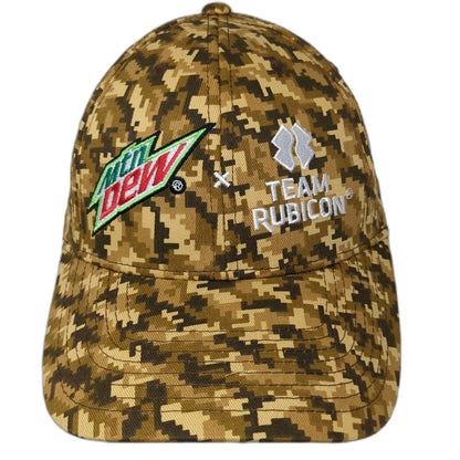 Acme Hat Co Mtn Dew Team Rubicon Camo Baseball Cap One Size Slideback Cotton Hat