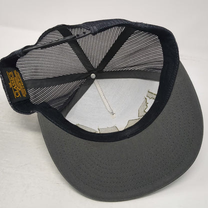 Yupoong Trucker Hat Gray One Size Idaho State Silhouette Geometric Mesh Back