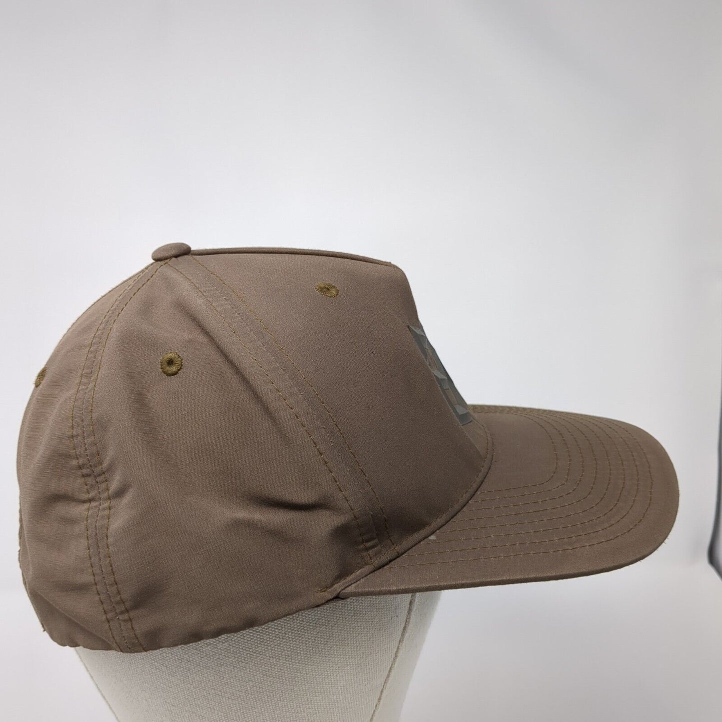 MTN OPS Snapback Hat Brown One Size Adjustable Solid Vent Holes