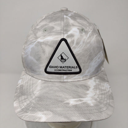 Idaho Materials & Construction Strapback Hat Gray OSFA Richardson W/Tags