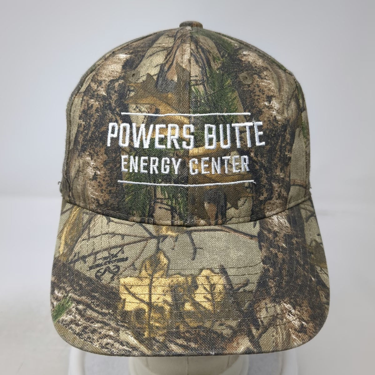 Port Authority Baseball Cap Green One Size Camo Powers Butte Energy Center Hat