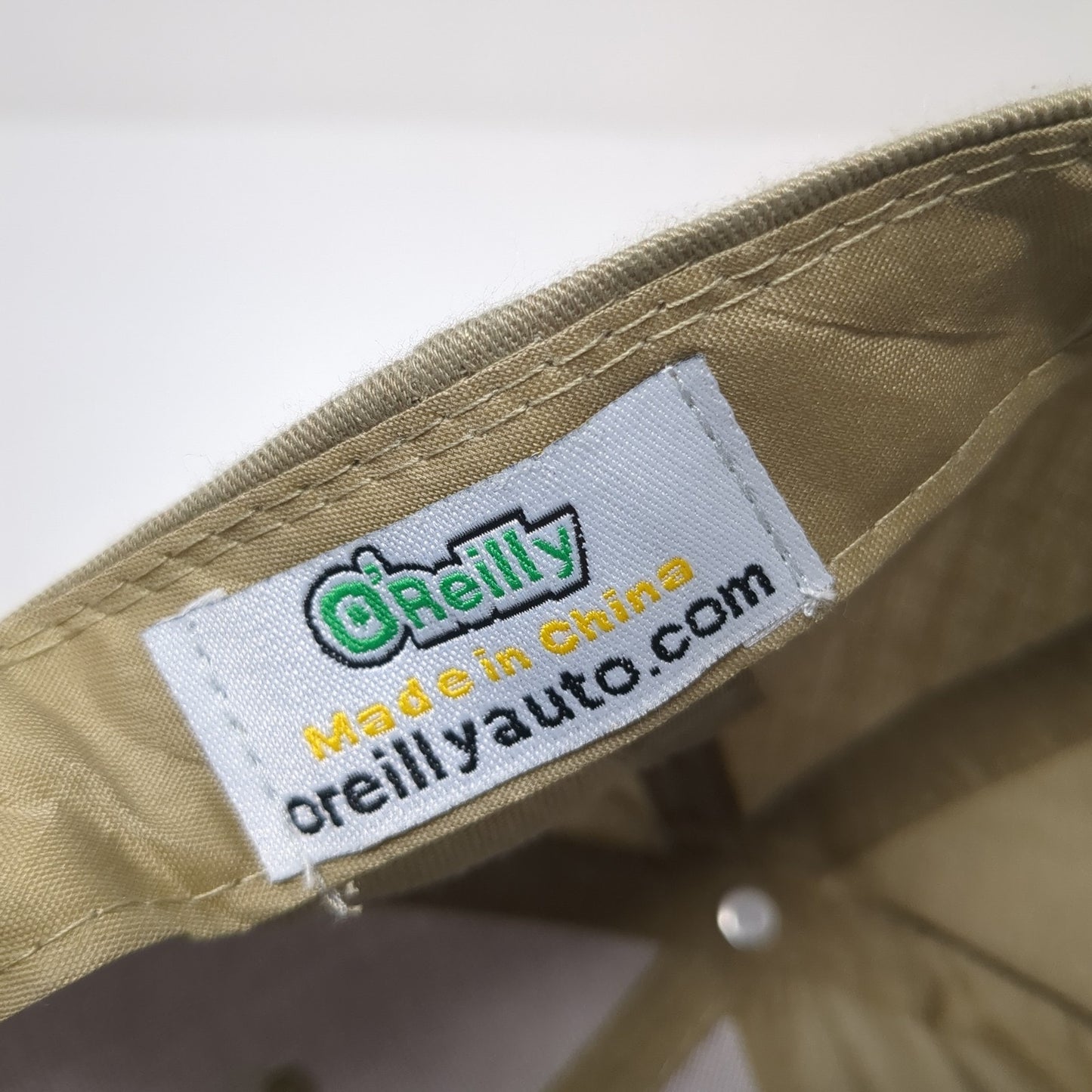 O'Reilly Auto Parts Strapback Baseball Cap Brown OS Adjustable Embroidered