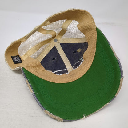 Headmost Blue Trucker Hat One Size Pantano Outdoor Supply Distressed Snapback