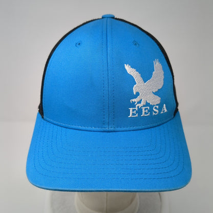 EESA Snapback Mesh Back Trucker Hat Blue M/L Embroidered Richardson