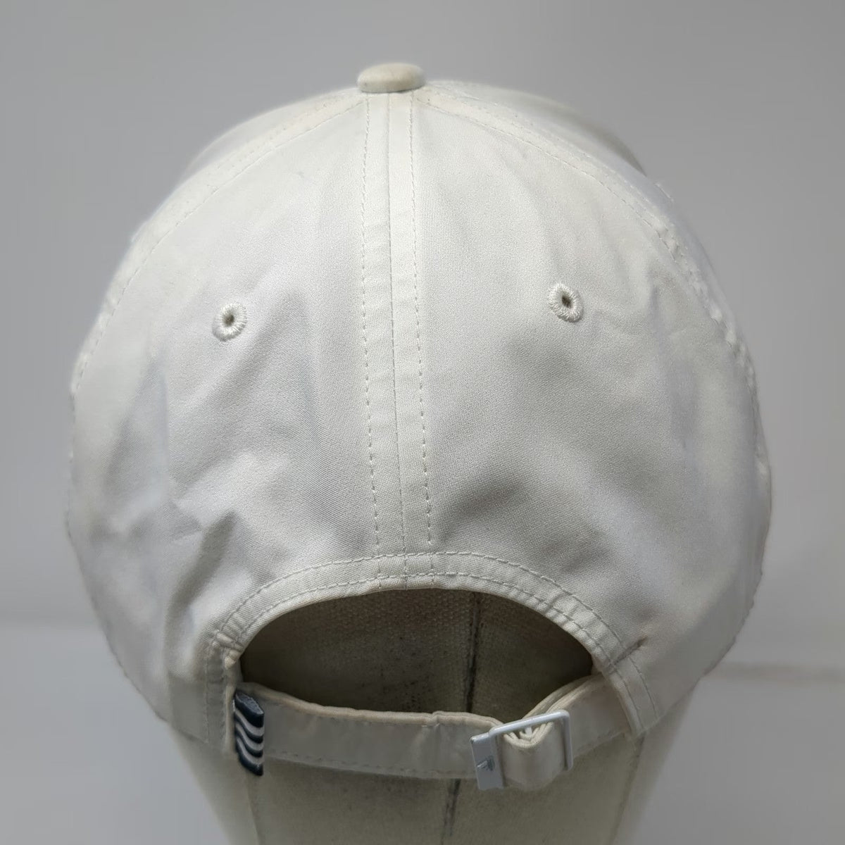 Adidas Baseball Cap White One Size Slideback Polyester Logo Athletic Sports Hat