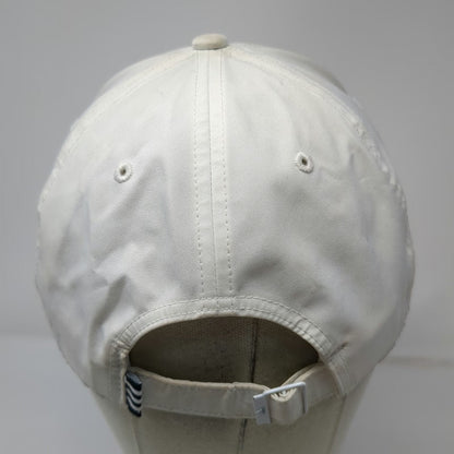 Adidas Baseball Cap White One Size Slideback Polyester Logo Athletic Sports Hat