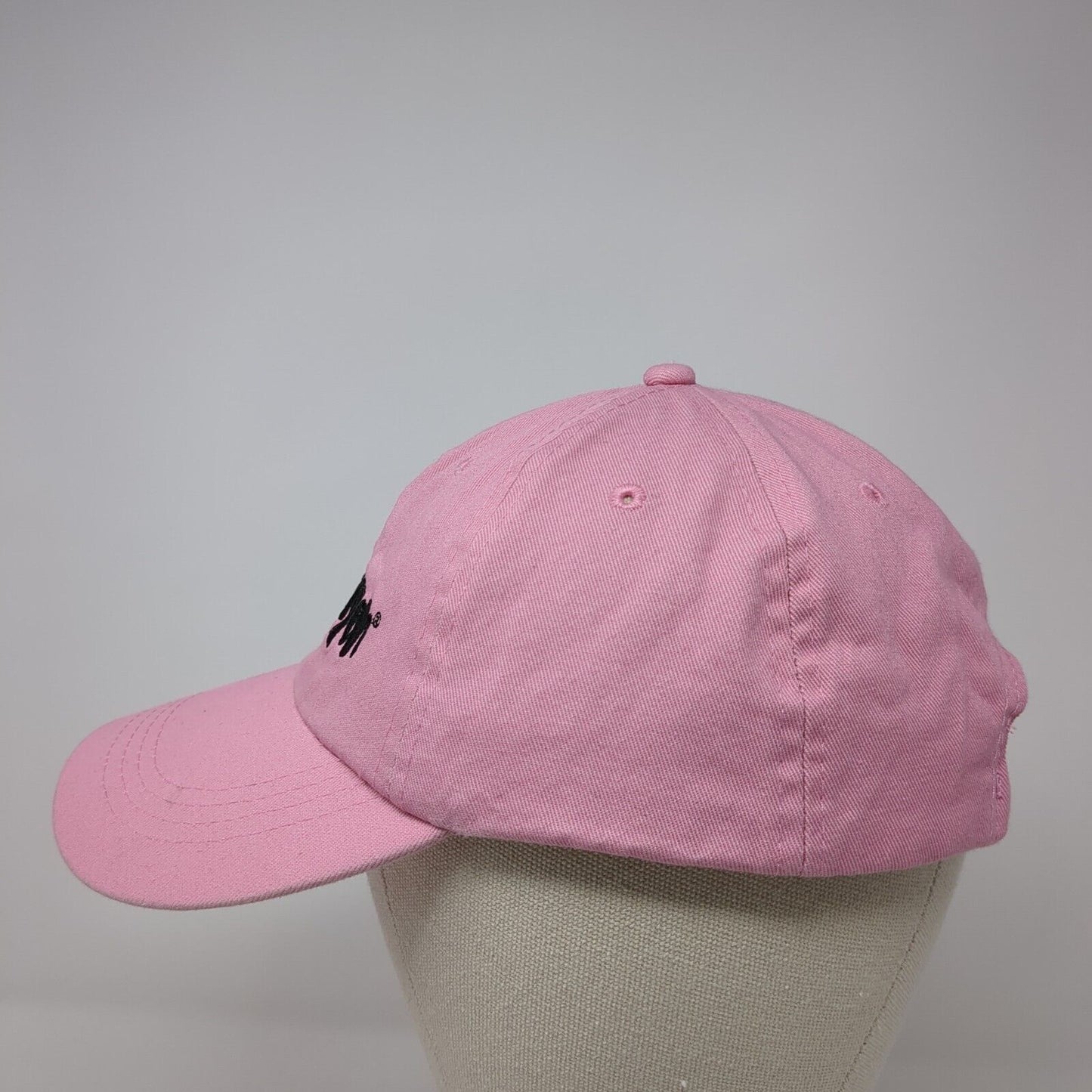 Red Aspen Slideback Hat Pink OS Adjustable Embroidered Vented Holes 6 Panel