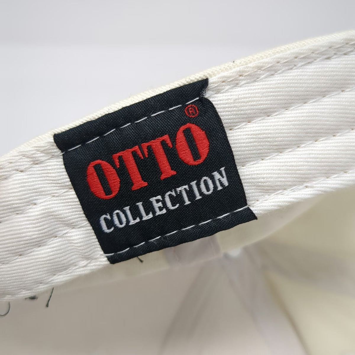 Otto Beechcraft Baseball Cap White One Size Slideback Side Logo 100% Cotton Hat