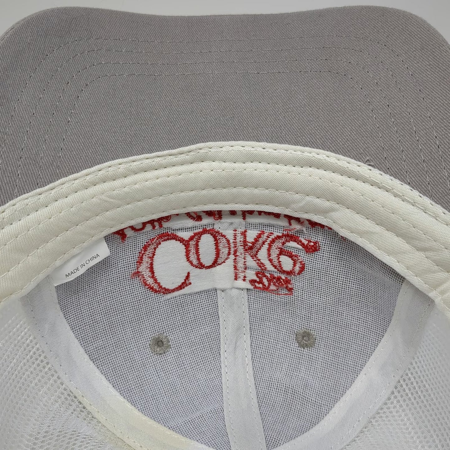 Cap America Diet Coke 40th Celebration Gray Trucker Hat One Size Mesh Snapback