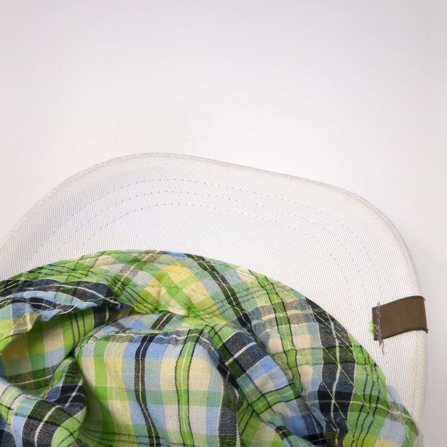 Cariloha Bamboo Slideback Army Hat White One Size Adjustable Pocket