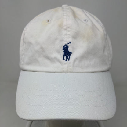 Polo Ralph Lauren Men's Slideback Hat White Size OS Embroidered Logo Cotton