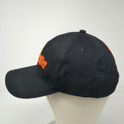 Jagermeister Baseball Cap Black One Size Embroidered Logo Stag Strapback Hat