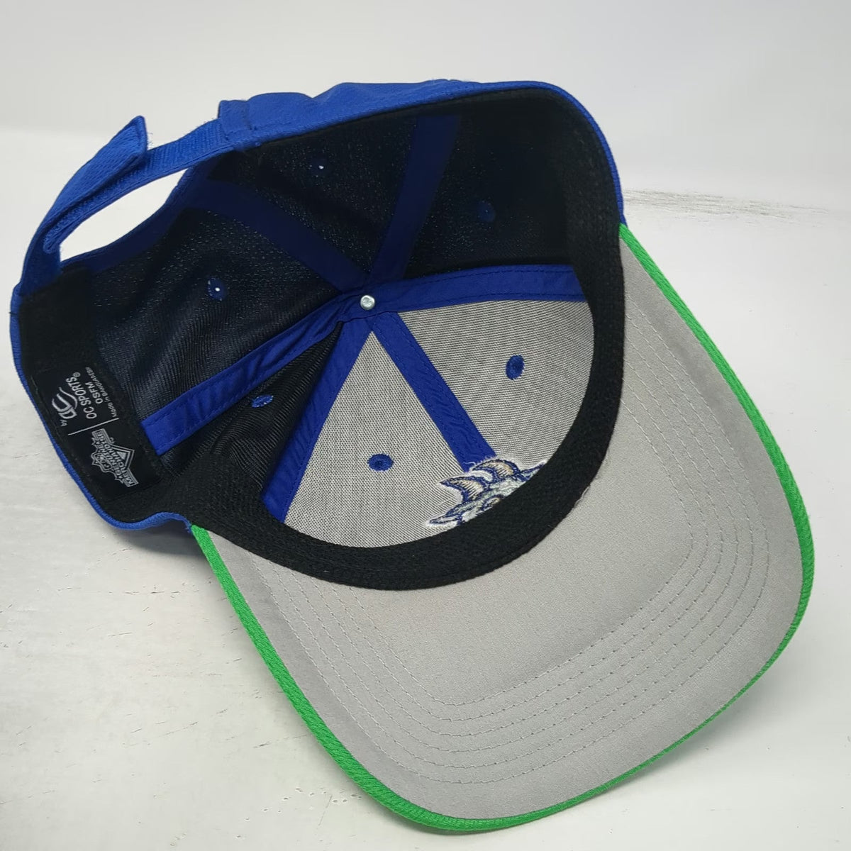 Hartford Yard Goats MiLB OC Sports Blue Green One Size Curved Brim Logo Hat Cap