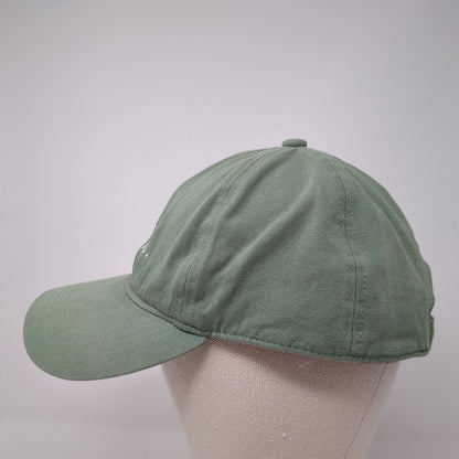 Strong Slideback Hat Green One Size Embroidered Rae Dunn Solid 6 Panel