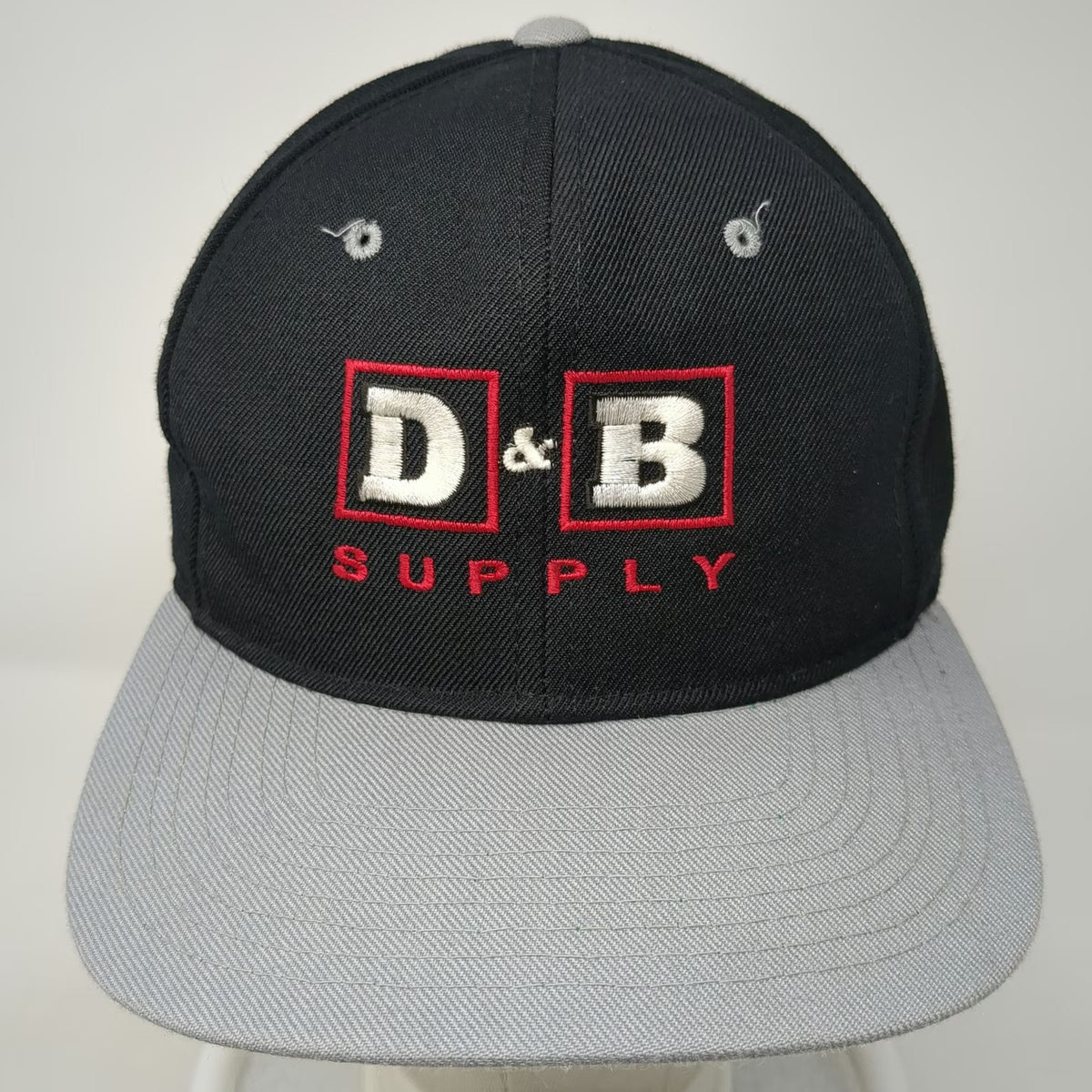 Yupoong Snapback Hat Black Gray Red White One Size D&B Supply Green Underbrim