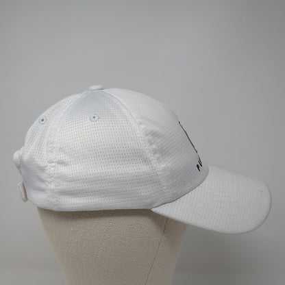 PGA Tour Logo Strapback Hat White One Size Adjustable Solid Outdoor