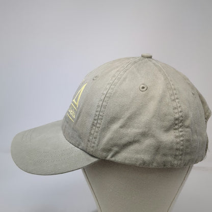 Adams Baseball Cap Beige One Size Alpha Gamma Delta Embroidered Strapback Hat