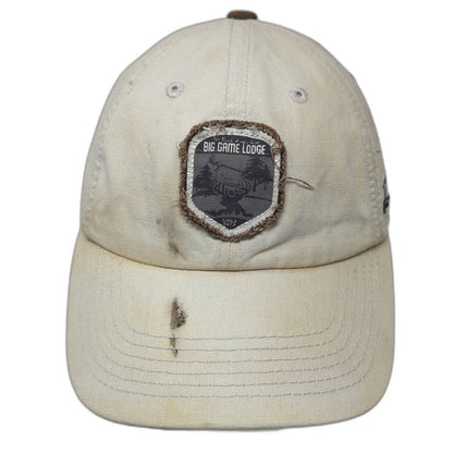 Captivating Headwear Beige Brown Baseball Cap One Size Big Game Lodge Deer Hat