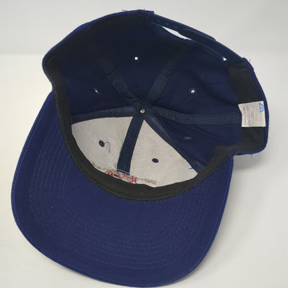 Port Angeles Snapback Hat Blue One Size Adjustable Embroidered Triangle