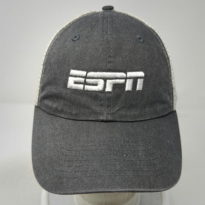 Sportsman Trucker Hat Gray White One Size ESPN Logo Mesh Snapback Cotton hat