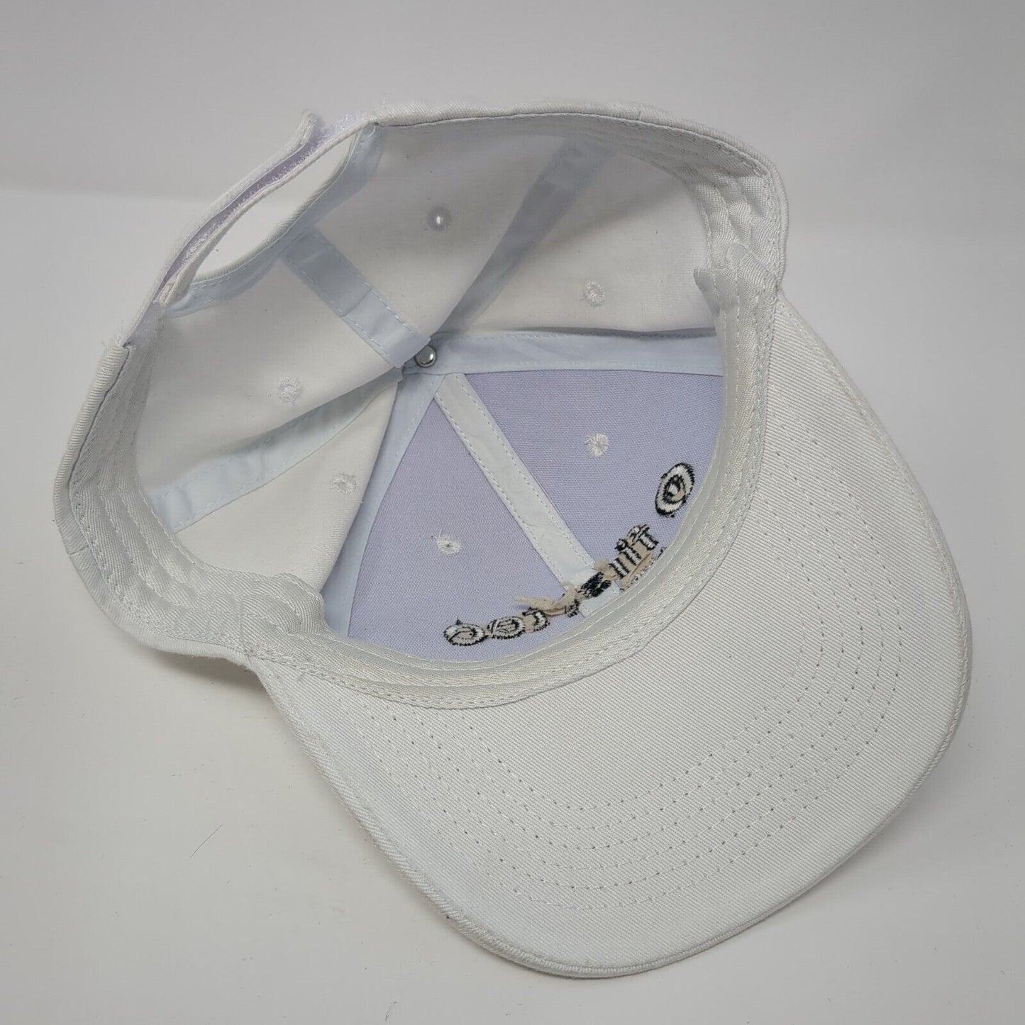 First Tee Idaho Strapback Hat White One Size Adjustable Embroidered 6 Panel