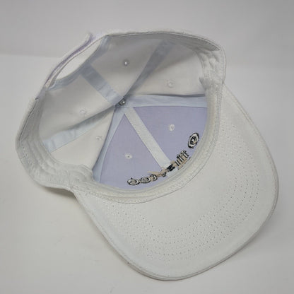 First Tee Idaho Strapback Hat White One Size Adjustable Embroidered 6 Panel