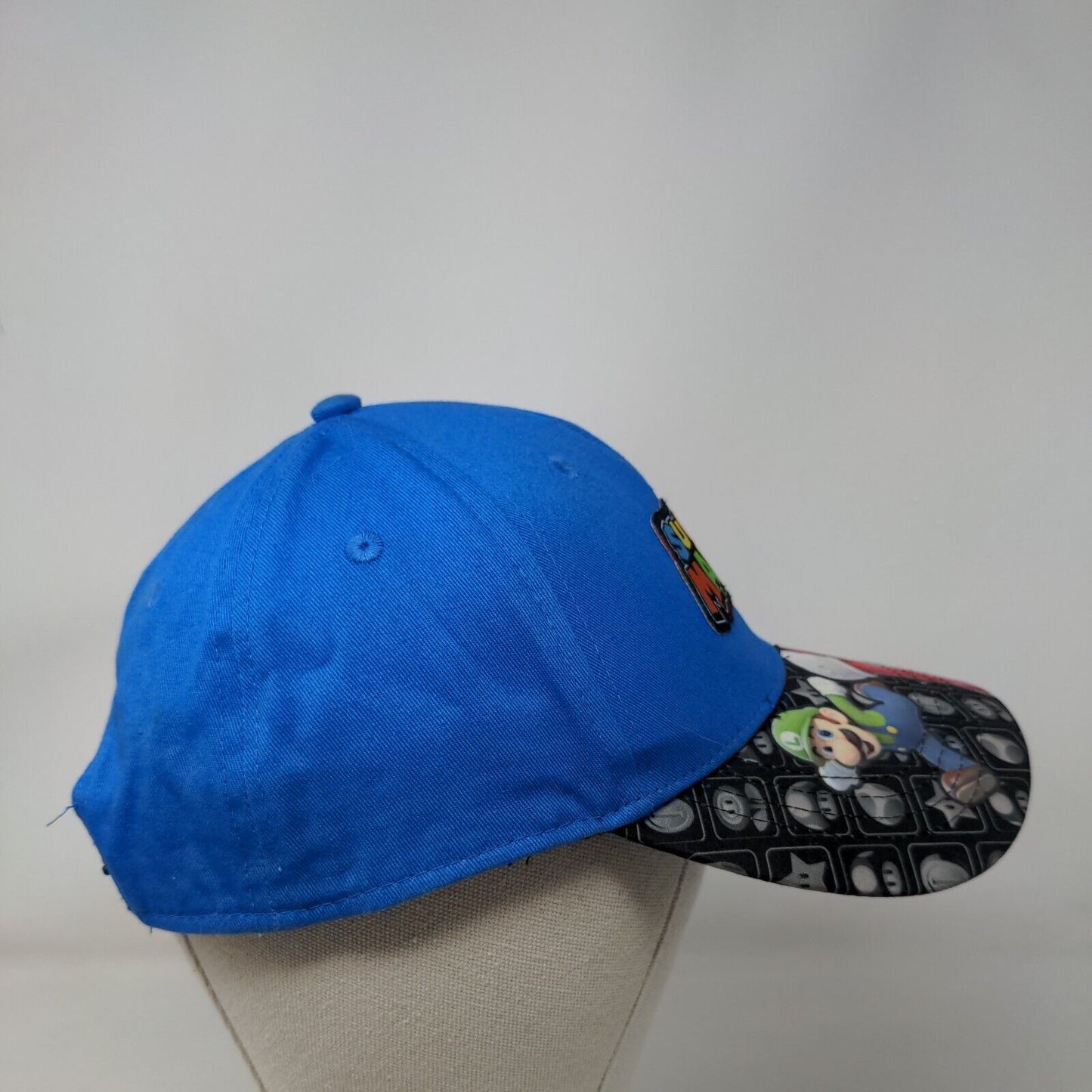 Super Mario Youth Snapback Hat Multicolor OSFM Adjustable Patch 5 Panel