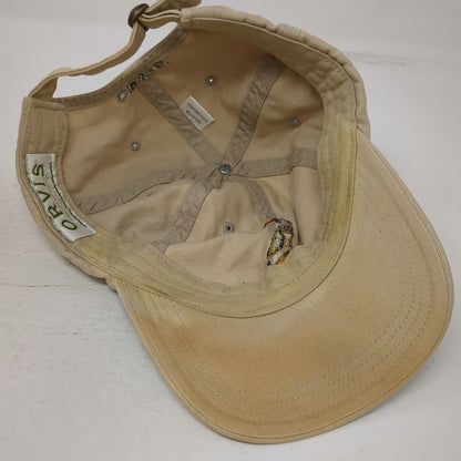 Orvis Baseball Cap Beige One Size World's Best Poppa Golf Bag Adjustable Hat