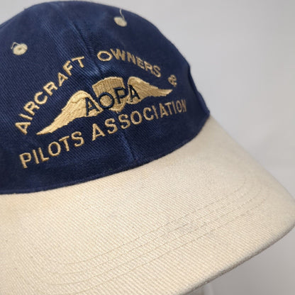 Aircraft Owners & Pilots Association 1903-2003 Slideback Hat Blue OS Adjustable