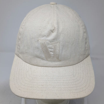 Vuori 5 Panel Beige One Size Hemp Blend Tonal Logo Snapback Hat Curved Brim