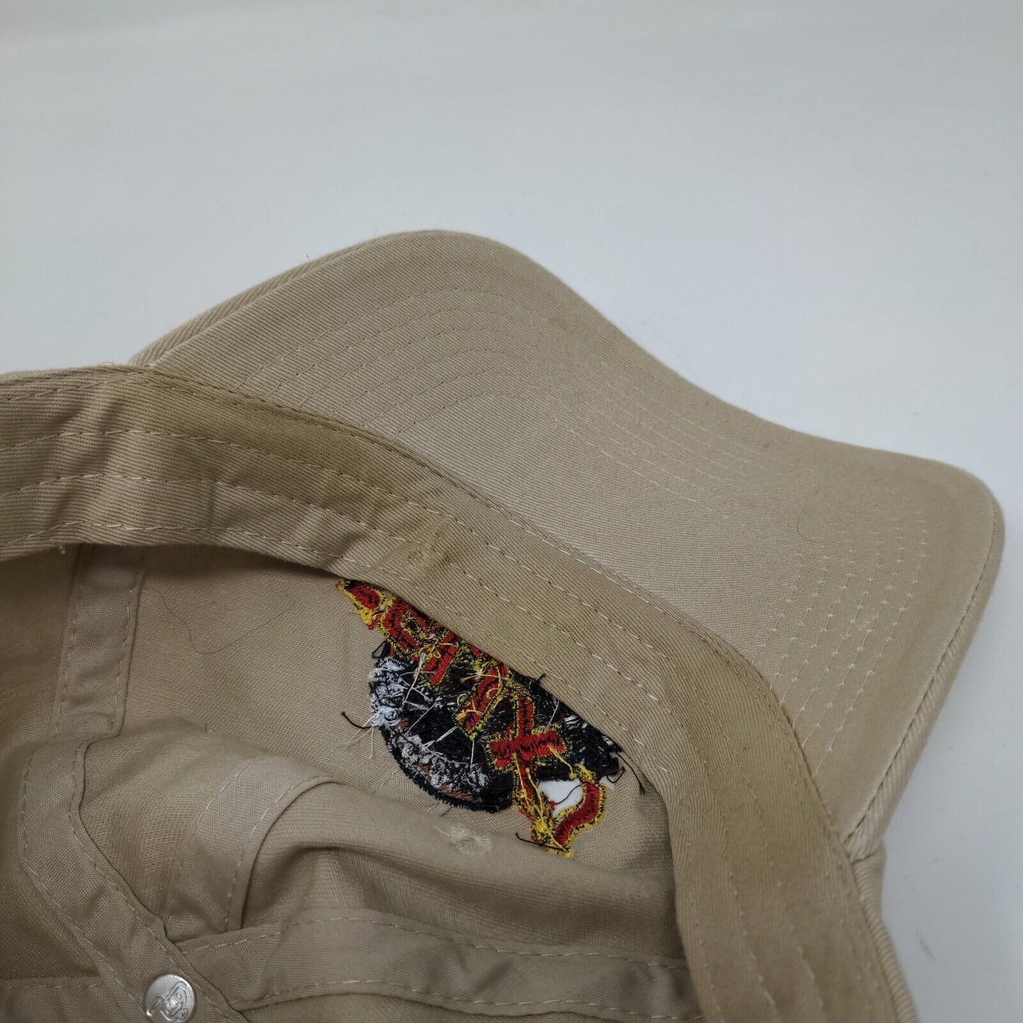 Felix's Fish Camp Grill Strapback Hat Tan OSFM Adjustable Embroidered Otto