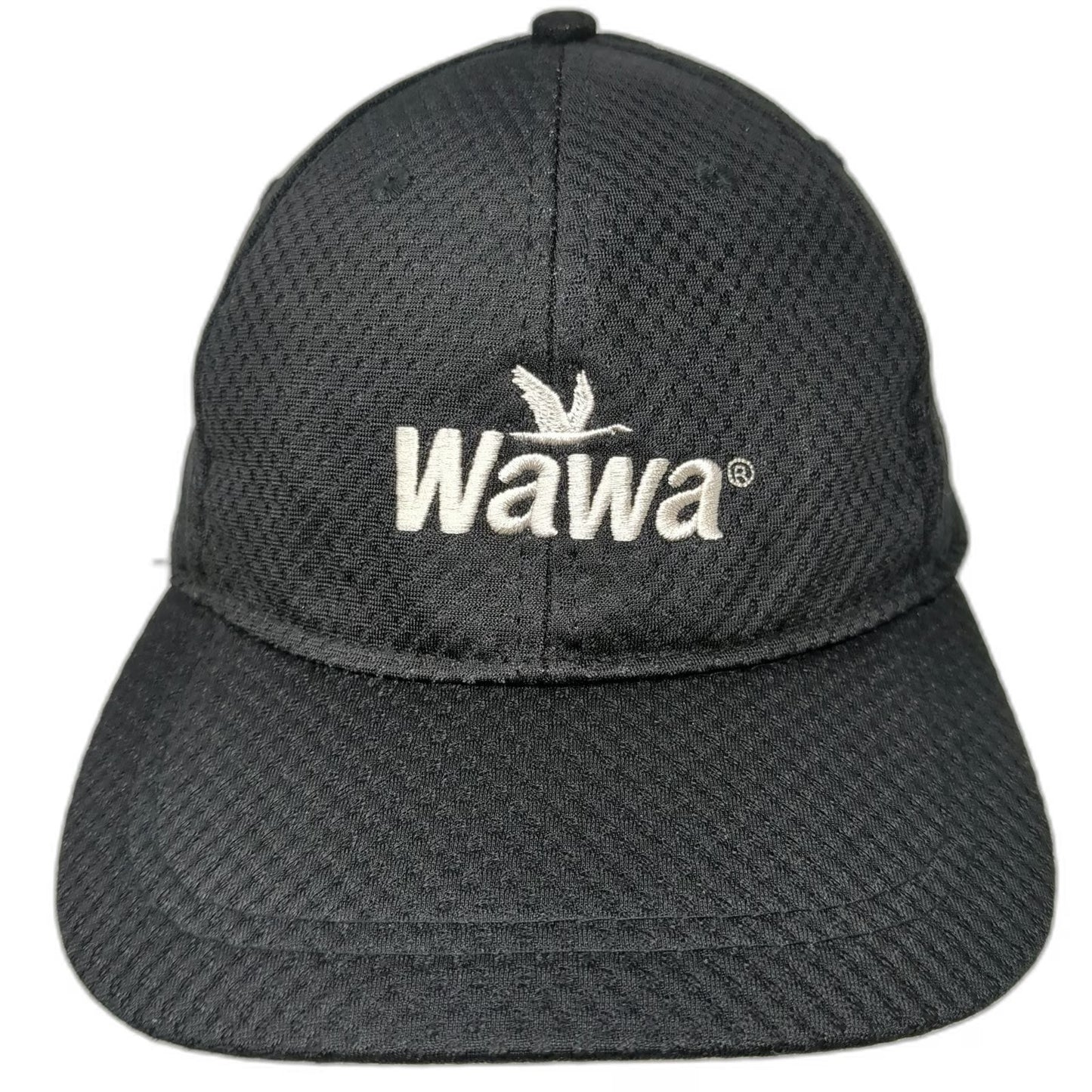 Hiphic Wawa Logo Black Baseball Cap Hat One Size Strapback Polyester Mesh